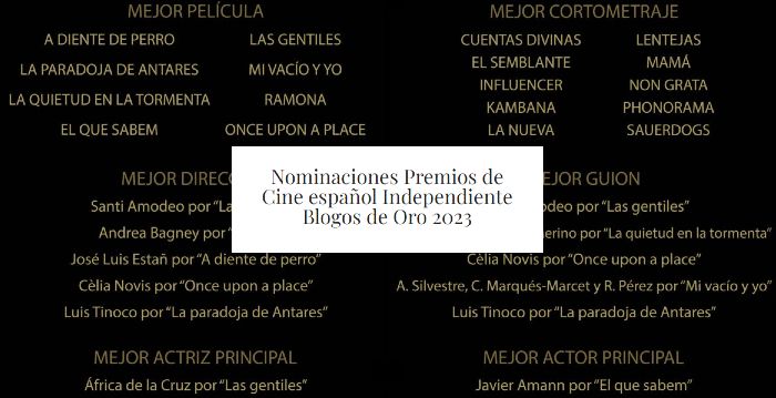 X Blogos de Oro (2023): Nominaciones, en Histerias de Cine